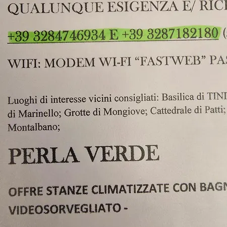 Perla Vendégház Patti